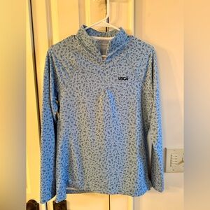 Peter Millar USGA Floral Zip Pullover Size M 💙⛳️
